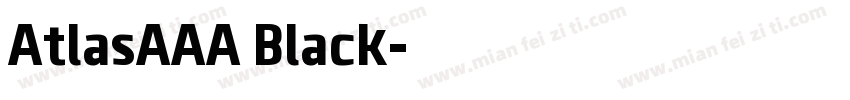 AtlasAAA Black字体转换
